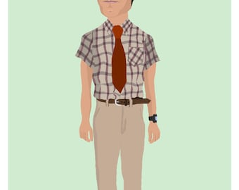 The IT Menge - Maurice Moss A4 Print