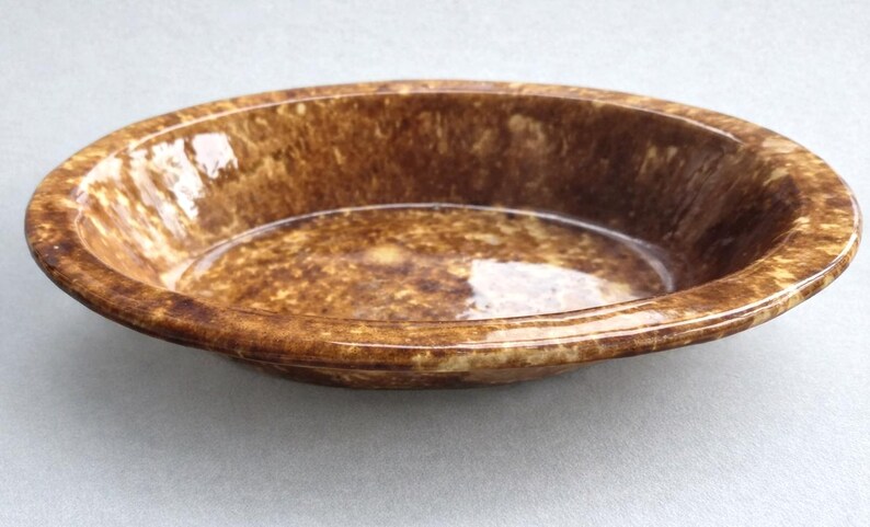 Antique Rockingham Pottery Bowl - Etsy