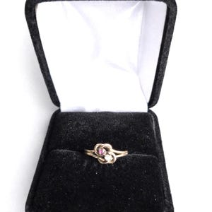 Antique Diamond and Ruby 14K Yellow Gold Ring