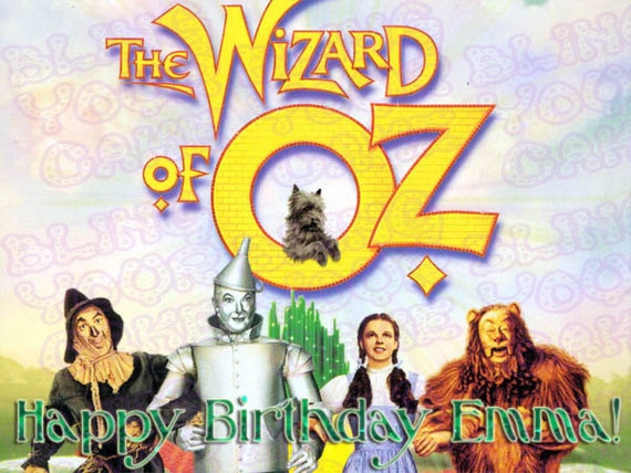 The Wizard of Oz Edible Icing Sheet Cake Decor Topper Il_570xn