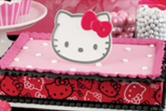 Hello Kitty Foil Cake Plaque Topper Party Favor Cake Decor Il_570xn