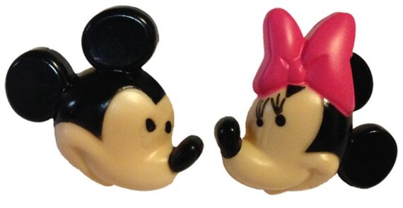 24 Disney Mickey & Minnie Mouse Cupcake Rings Cake Decor Toppers Birthday Party Supplies Il_570xn