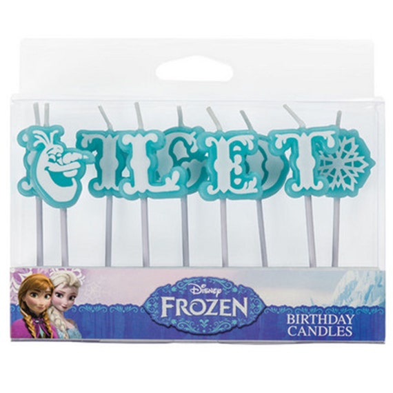 Frozen Olaf Let It Go Letter Birthday Candle Cake Topper Set Il_570xn