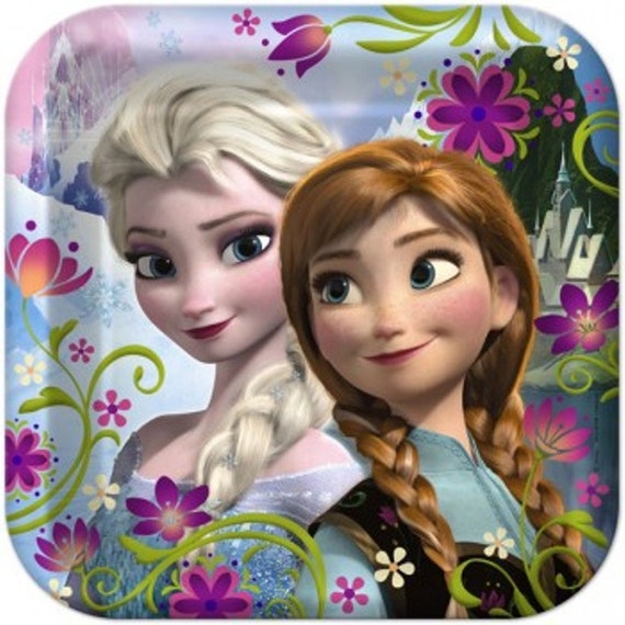 Disney Frozen Birthday Party Supplies Dinner Plates & Luncheon Napkins Set Il_570xn