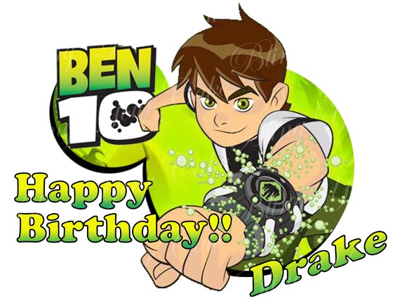 Ben 10 Edible Icing Quarter Sheet Cake Decor Topper - BEN1 Il_570xn