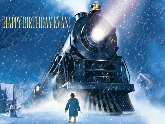 The Polar Express Edible Icing Sheet Cake Decor Topper in your choice of size Il_570xn