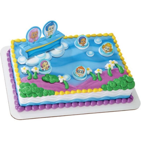 Items similar to Bubble Guppies Cake Topper Decor Kit on Etsy