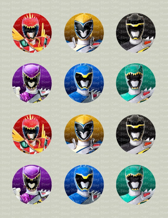 Power Ranger Dino Charge Edible Icing Sheet Cake Decor Topper in your choice of size Il_570xn