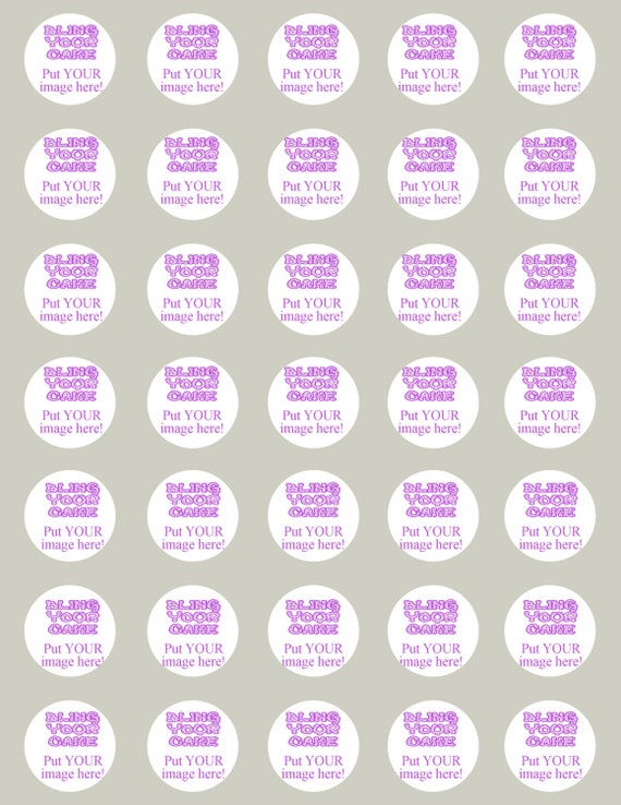 Design Your Own Personalized Edible Icing Single Image 1.25-inch Cake, Cookie and Cupcake Decor Toppers - DYO1E Il_570xn