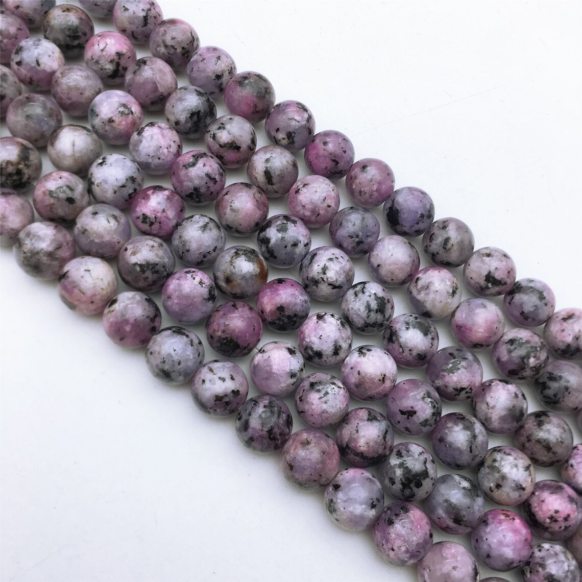 8mm Purple Sesame Jasper Beads Gemstone Beads wholesale Etsy