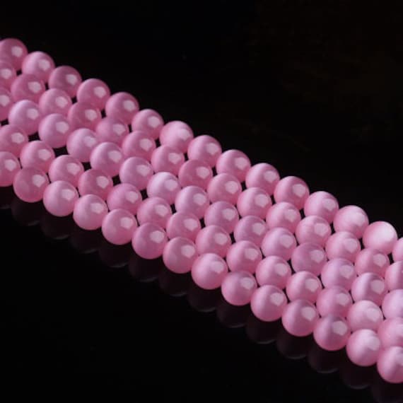 15.5inch Pink Cat Eye Round Beads 6mm 8mm 10mm 12mm Size - Etsy