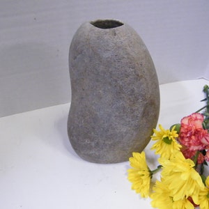 Vase, Natural Rock Vase, Table Centerpiece, Stone Vase