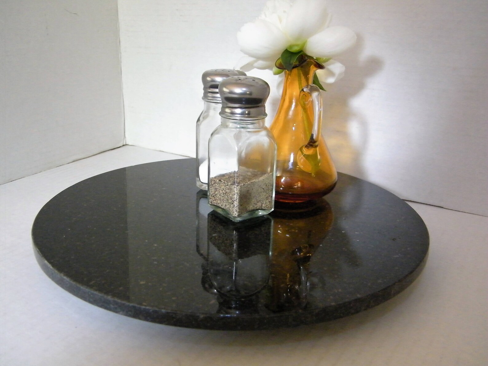 Lazy Susan Granite Lazy Susan Black Galaxy Granite Etsy