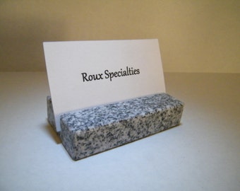 Business Card Holder, Granite Card Holder, Office Desk Card Holder