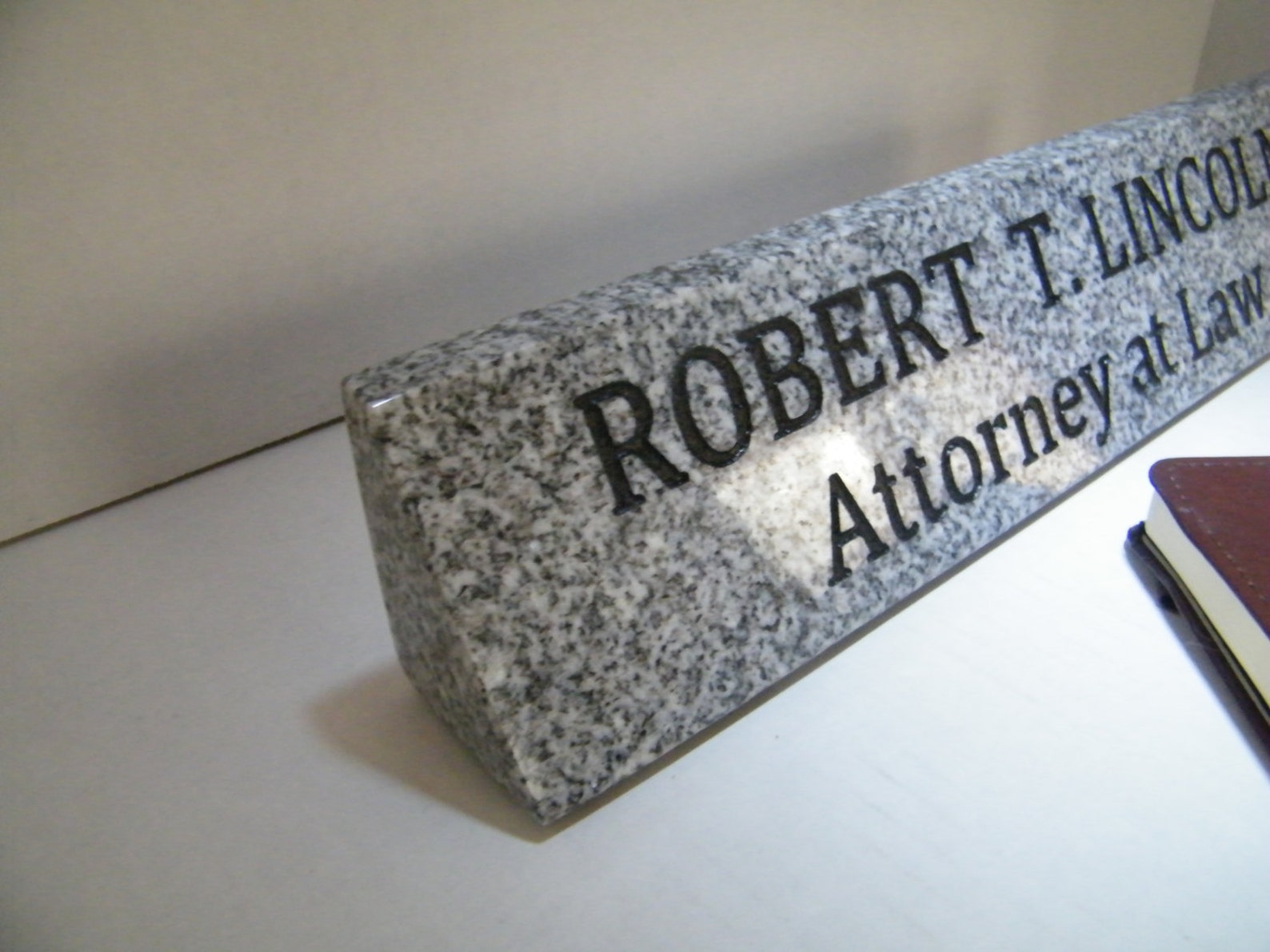 Desk Nameplate Custom Desk Name Plate Custom Granite Name Etsy