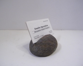 Business Card Holder, River Rock, Desk Accessory