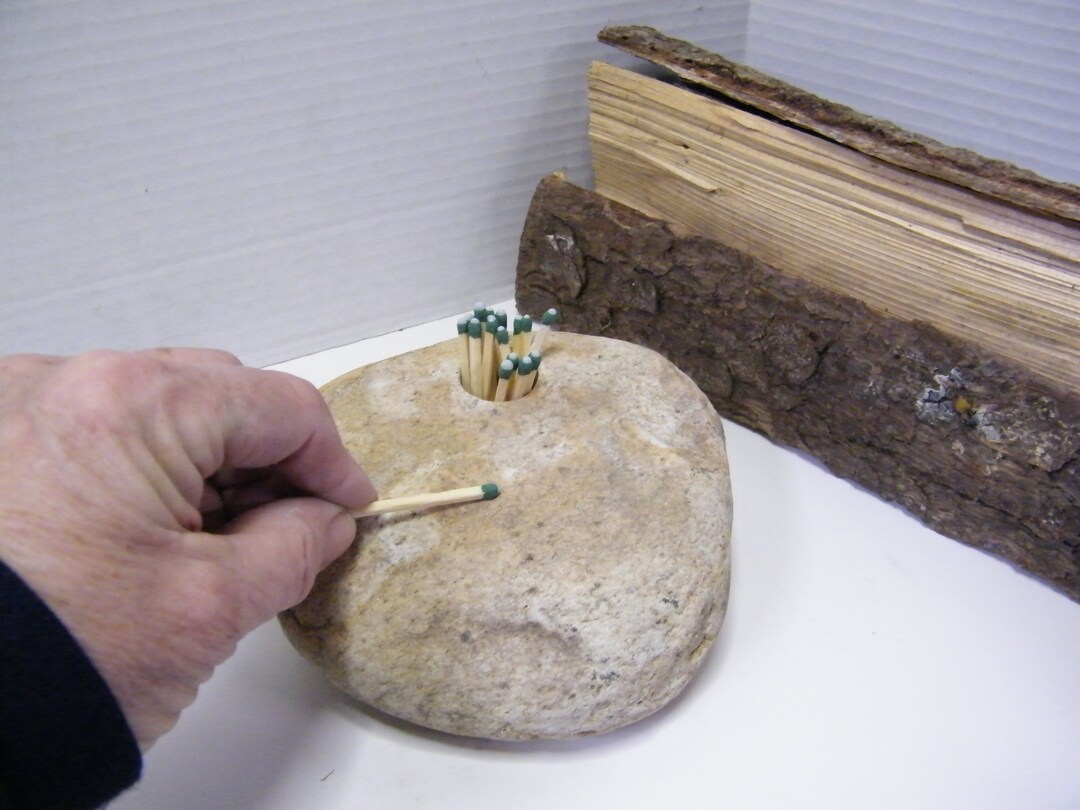 Match Striker, Stone Match Striker, Match Holder Etsy