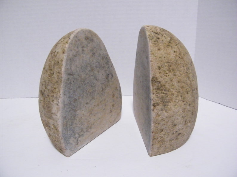 Bookends Natural Stone Bookends Rock Bookends image 1