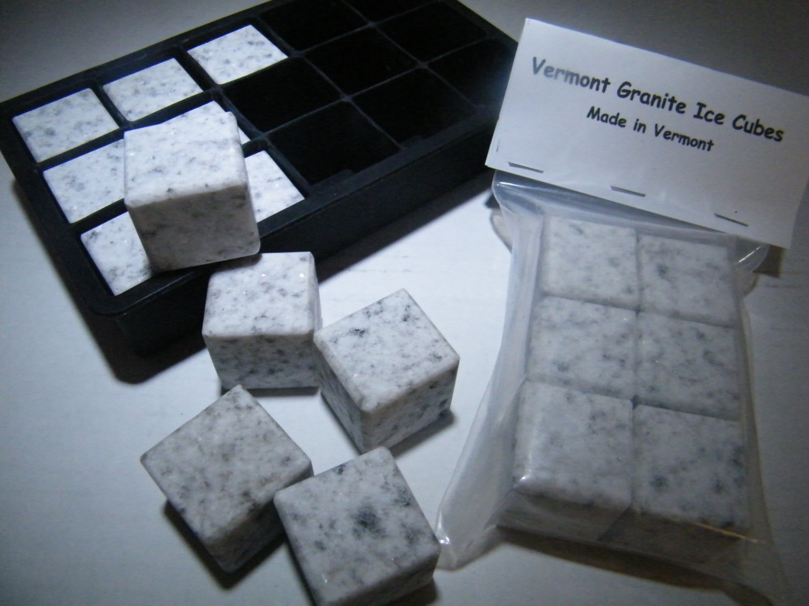 Stone Ice Cubes and Tray Granite Ice Cube Set Stone Wine Etsy