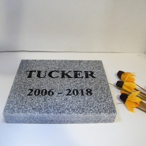 Granite Pet Memorial, Granite Pet Marker, Personalized Pet Memorial, Pet Granite Grave Marker