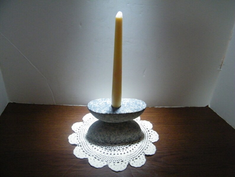 Candleholder Stone Candle Holders Natural Granite Rock Etsy