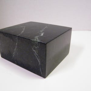 Art Sculpture Base, Marble 4.75" x 4.50" Display, Polished Finish, No custom sizes available