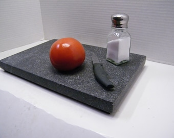 Black Granite Serving Board: Handcrafted Cheese Cutting Board (10" x 7.5")