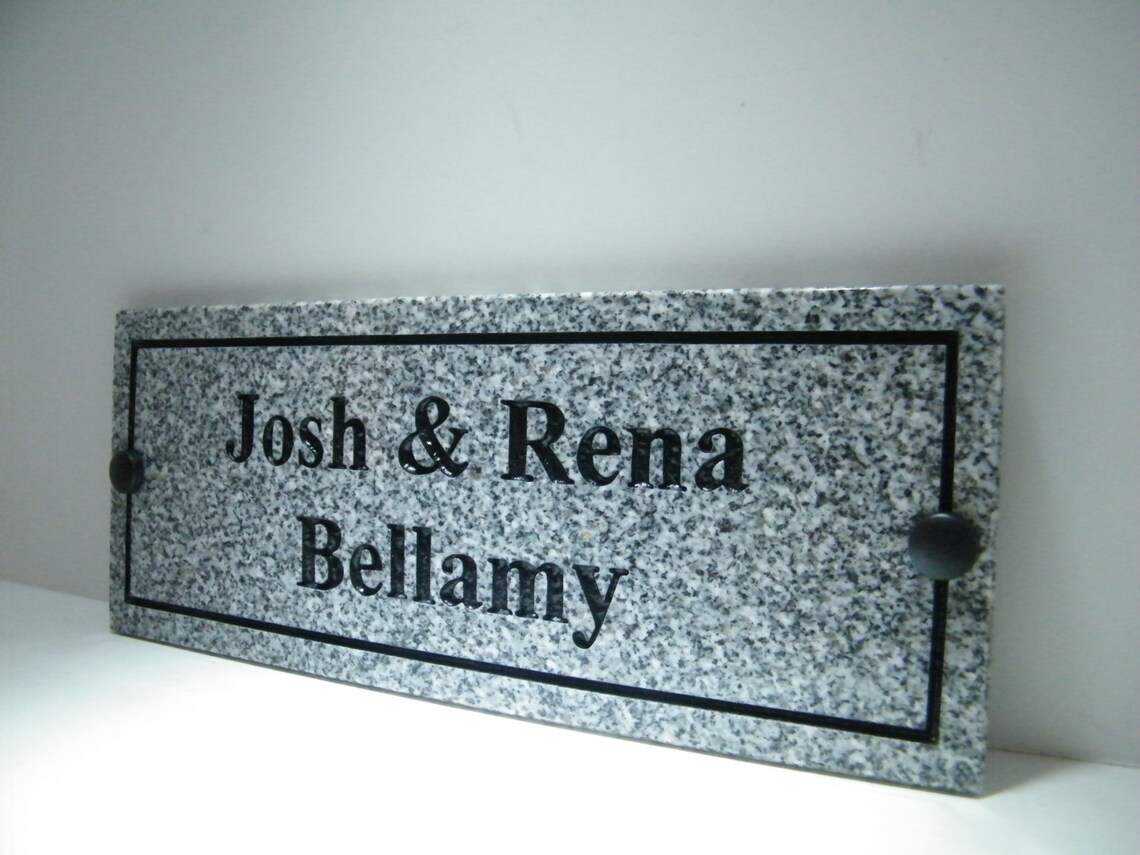 House Plaque Personalized Granite House Plate Custom Plaque Etsy