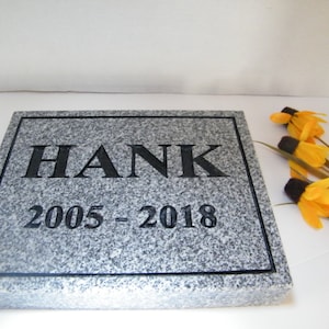 Granite Pet Marker, Personalized Pet Marker, Dog Pet Memorial, Cat Pet Memorial, Pet Memorial Stone