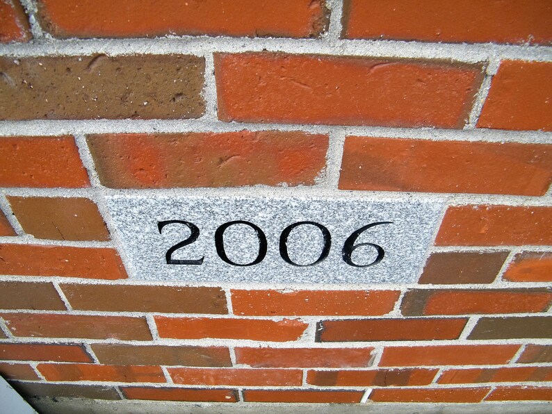 Address Stone Wall Marker Address Driveway Marker Building Etsy