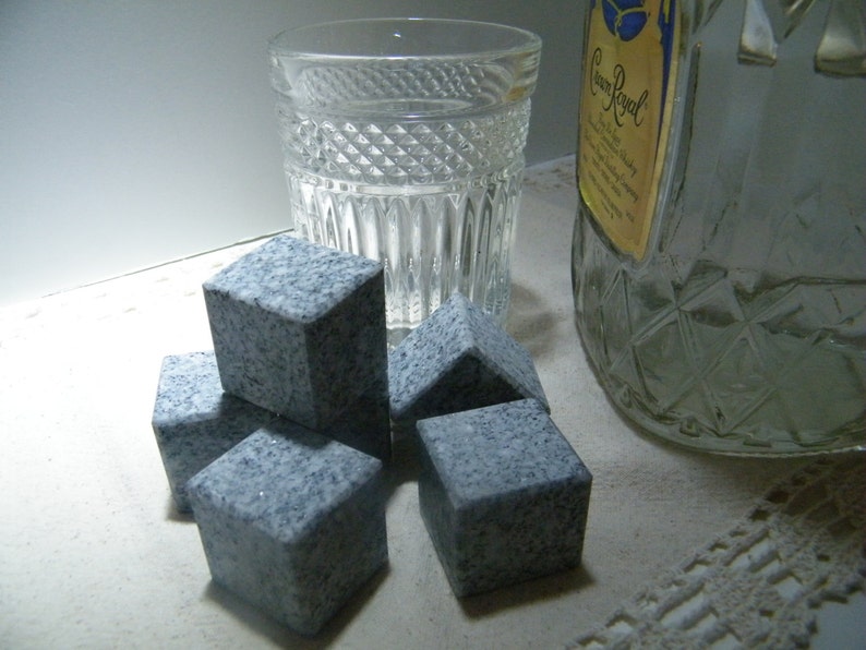 Whiskey Stones Granite Ice Cubesstone Ice Cubes Etsy