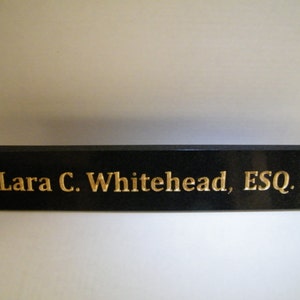 Nameplate,Desk Nameplate, Engraved Granite Nameplate, Larger size Desk Nameplate/Stone Nameplate