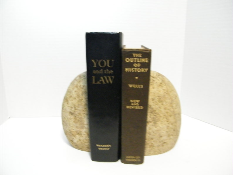 Bookends Natural Stone Bookends Rock Bookends image 2