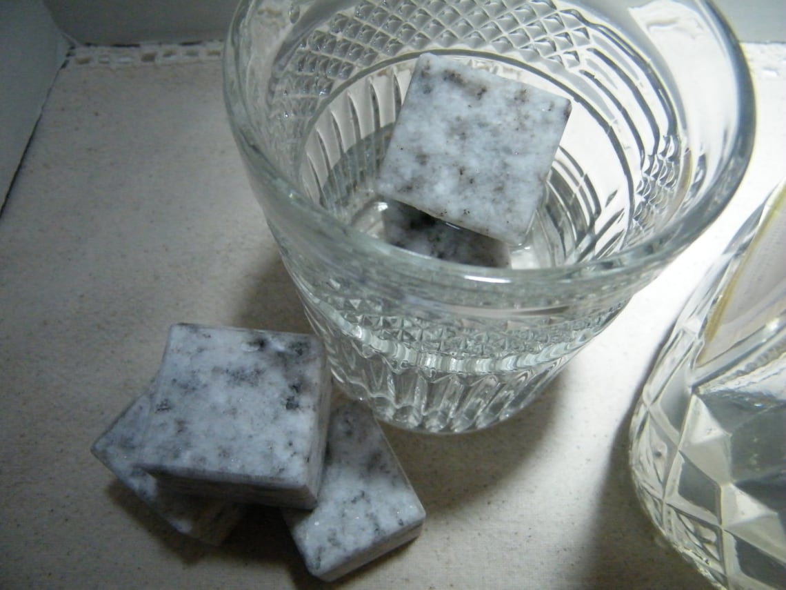 Whiskey Stones/granite Ice Cubes/stone Ice Cubes/ Barware Etsy