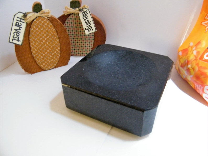 Bowl, Candy Dish, Black Granite Candy Bowl, Granite Stone Candy Dish image 3