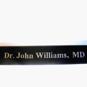 Desk Name Plate, Black Granite Nameplate, Custom Name Plate, Stone Desk Name Plate