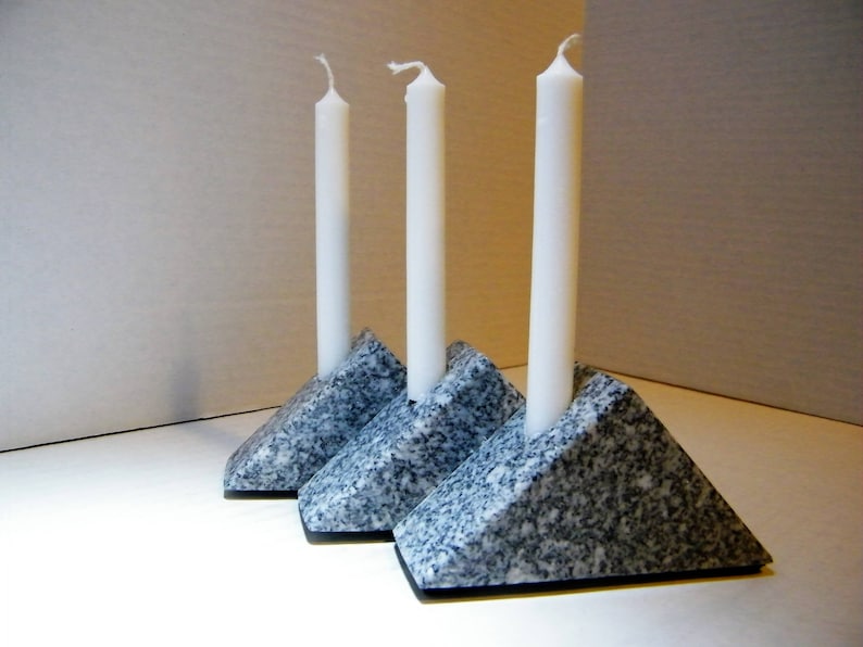 Candlestick Holder/Stone Candleholders/Granite Etsy