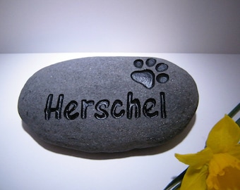 River Stone Pet Memorial, Vintage Crafted, Pet Memorial