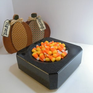 Marble Candy Dish, Black Granite Candy Bowl, Granite Stone Candy Dish