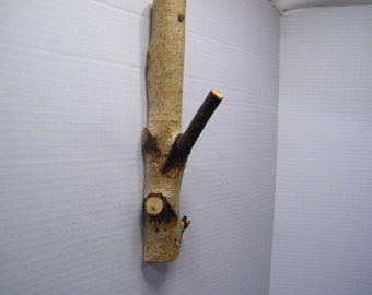 Hooks, Wood Hook, White Birch Tree Hook, Tree Branch Hook