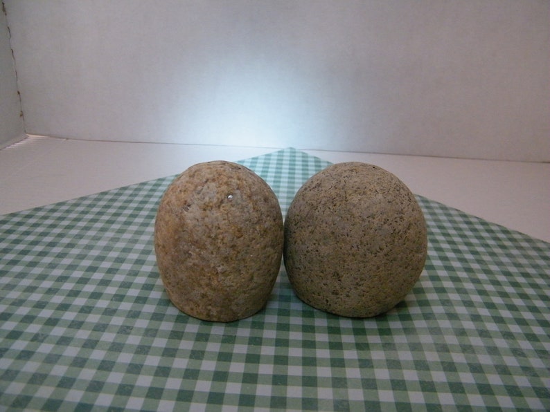 Natural Stone Salt and Pepper Shakers Salt and Pepper Shakers Natural Rock Shakers