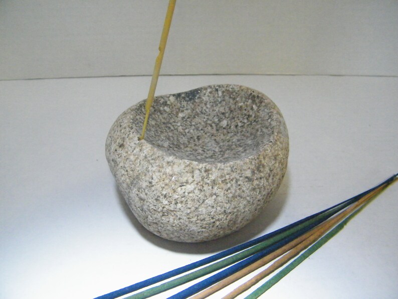 Incense Burner/ Natural Stone Incense Burner/Incense Gift Set Etsy