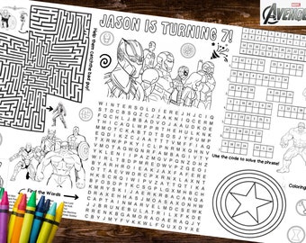 avengers coloring etsy canada