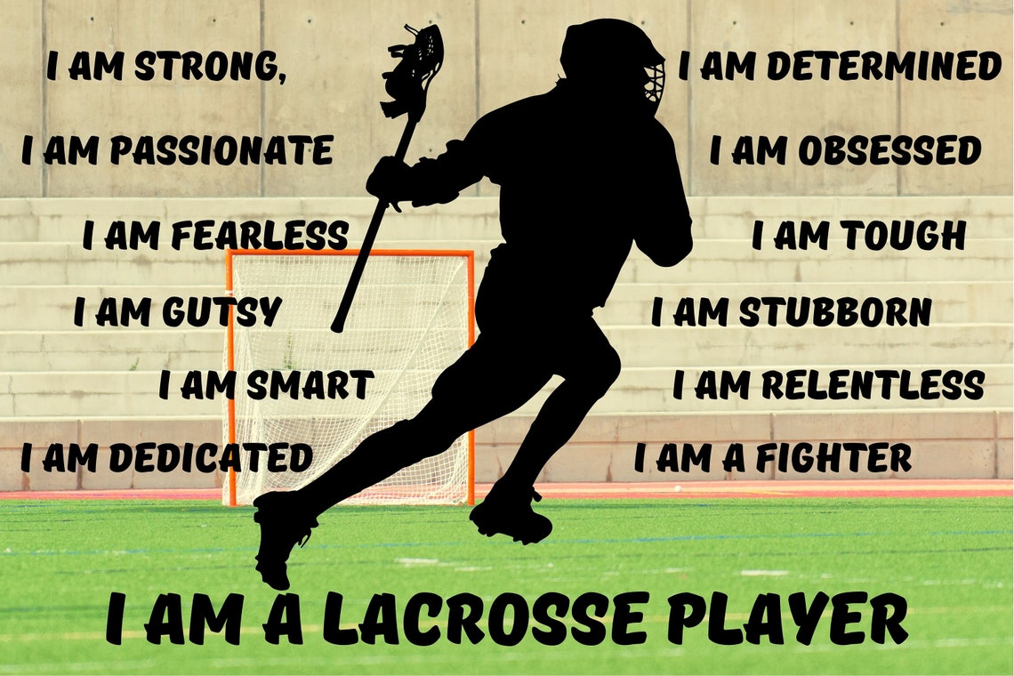 Lacrosse Poster / Lacrosse Banner / Lacrosse Room Decor / Etsy