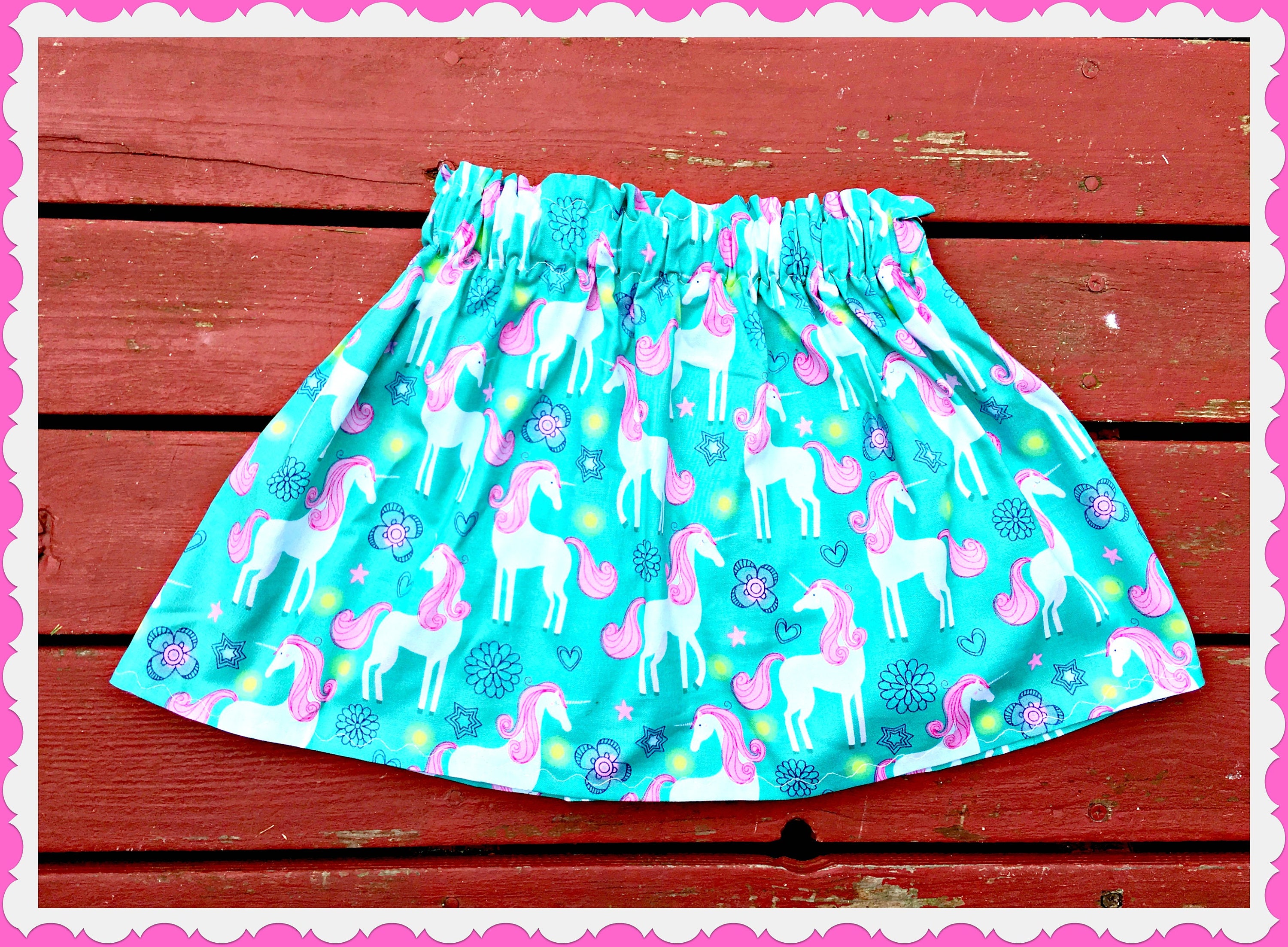 girls unicorn skirt 2T 3T 4T 5T 4/5 6/6X 7/8 10/12 14/16 ready Etsy