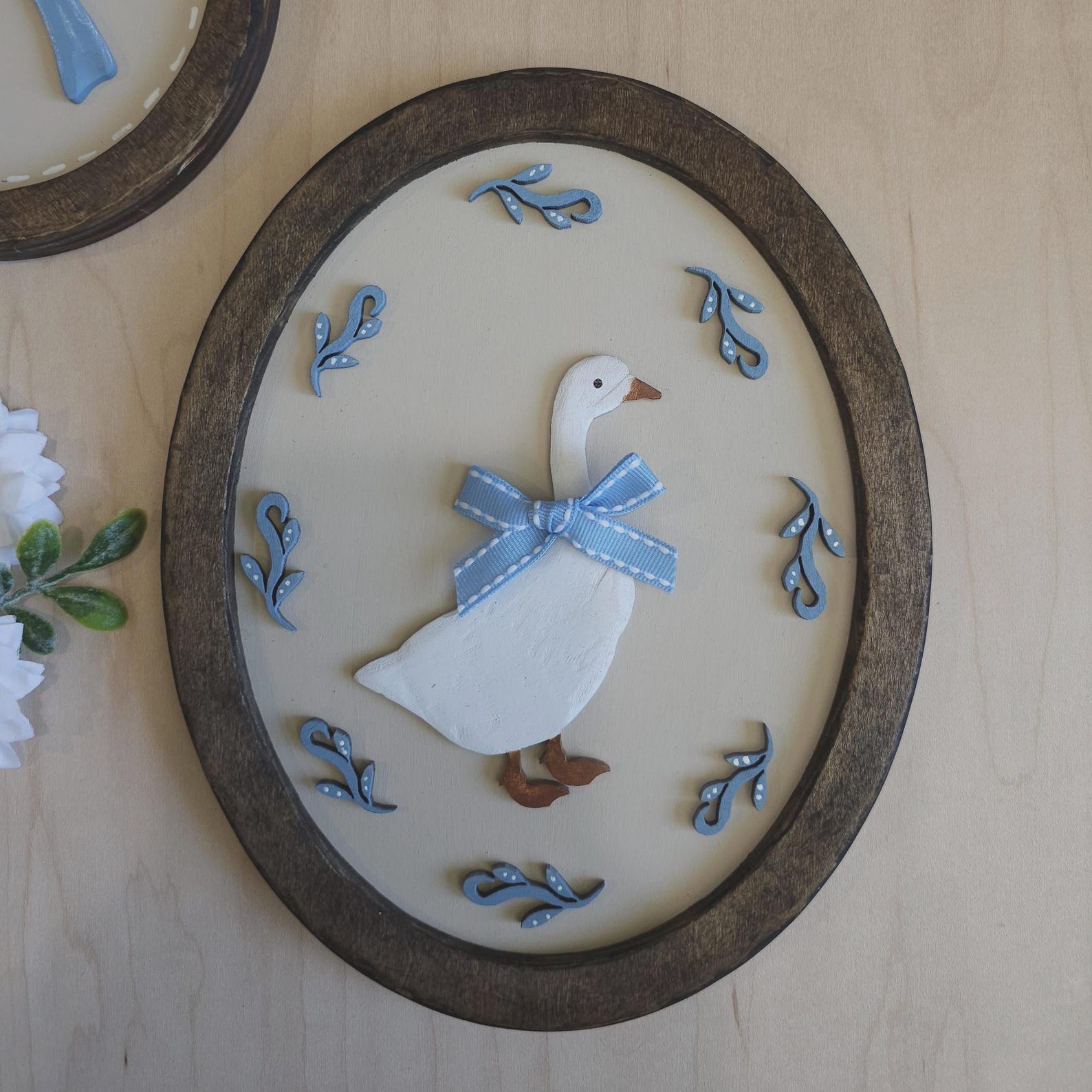 Cottage Goose Signs, Blue Goose, Cottage Core, Duck Decor, Vintage ...