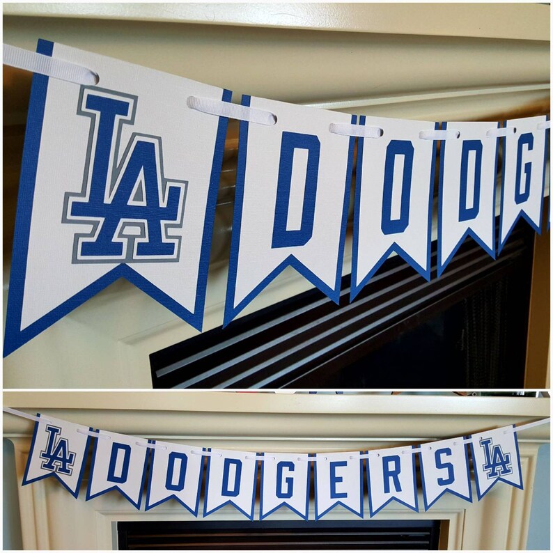 Dodgers Los Angeles Dodgers baseball banner Dodgers sports | Etsy
