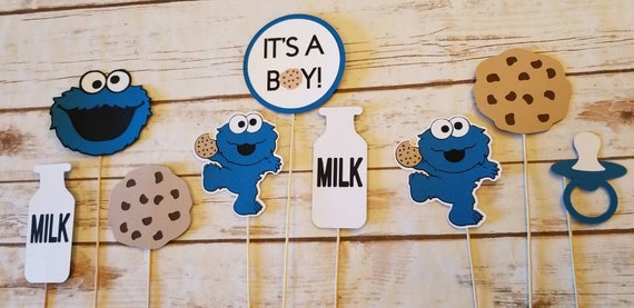Cookie Monster Baby Shower Centerpieces Cookie Monster Etsy