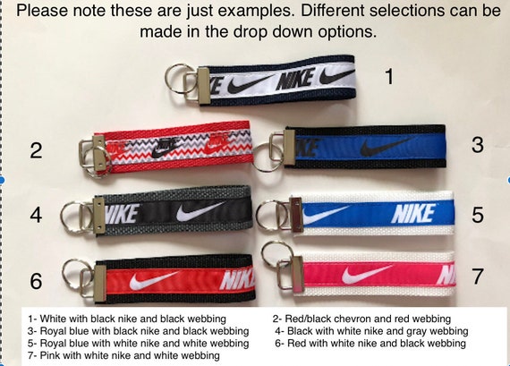 red nike keychain
