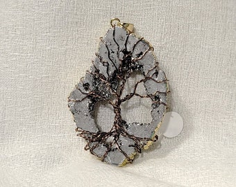 Druzy Tree of Life Pendant